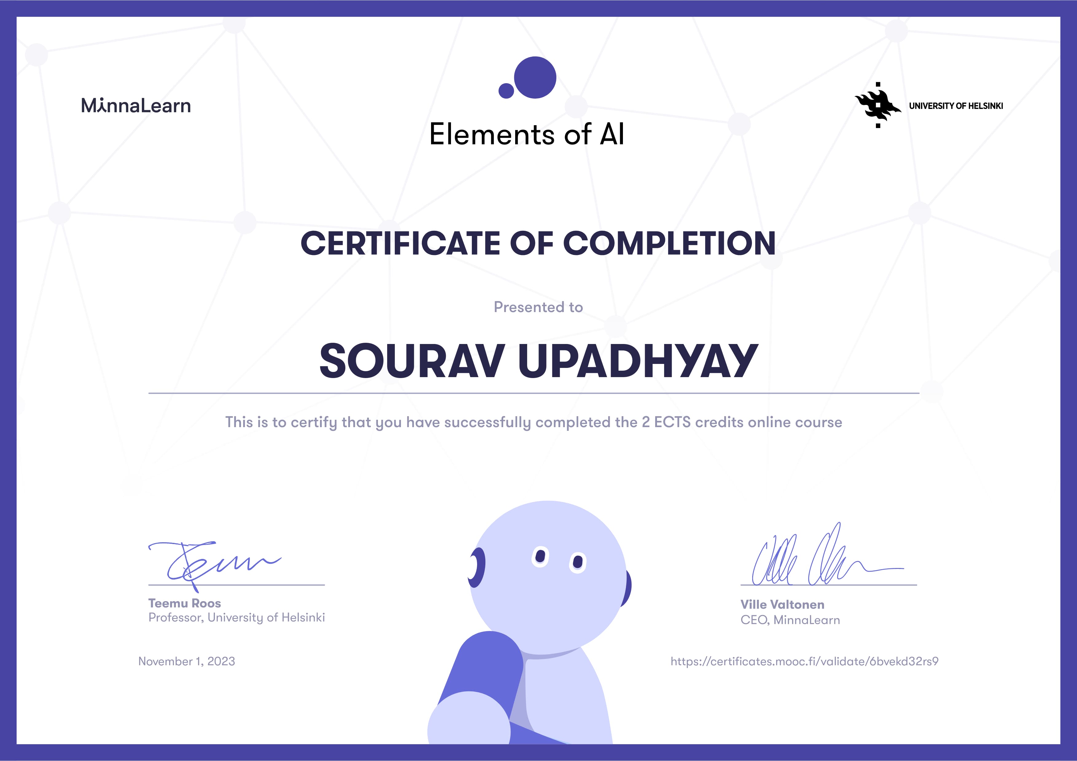 Certificate 5